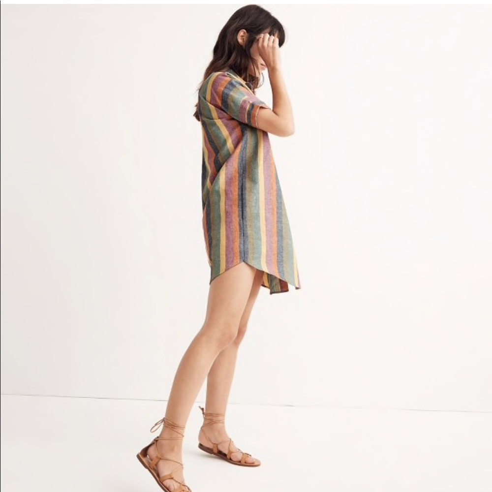Madewell Rainbow Courier Dress - Picture 3 of 4